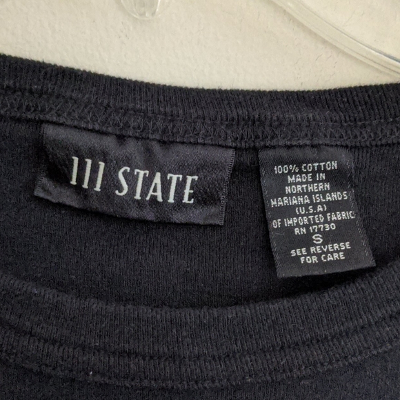 Vintage 111 State Small Cotton Long sleeve T-shirt - Picture 2 of 5